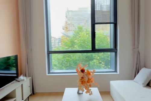 apt with nice lobby,  big window and oppersite the park , free 24h gym and readingroom.