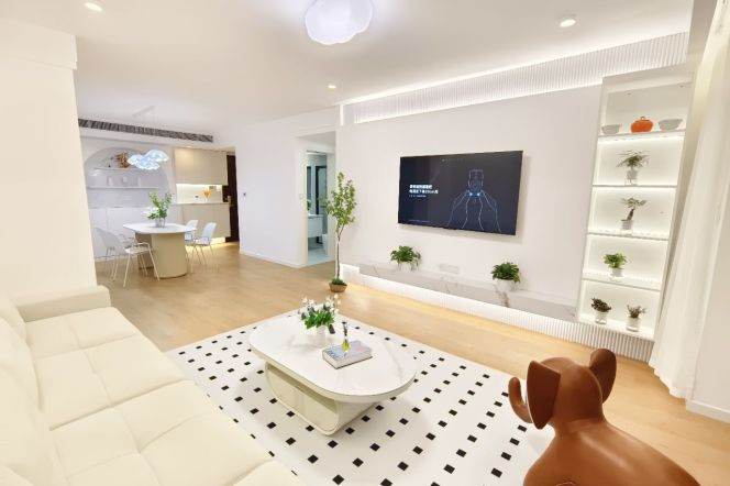 modern big 2brs floor heating modern furniture beside Huang pu river