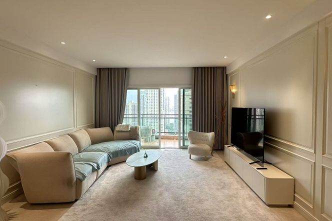 brand new super modern 4brs floor heating nice view open balcony beside Huang pu river