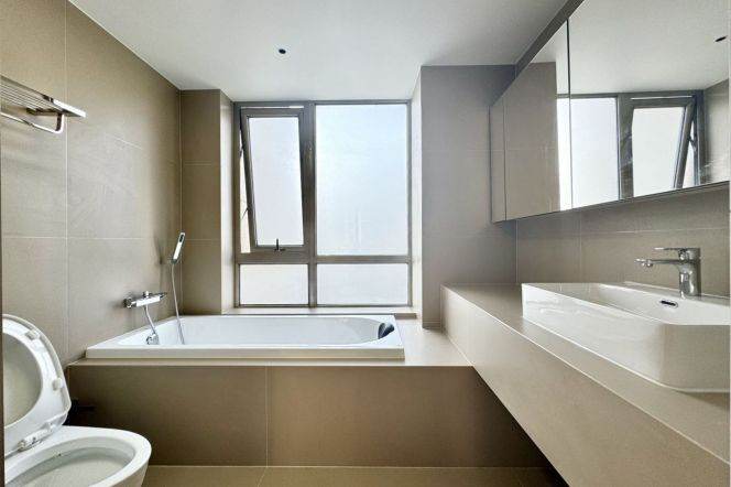 modern big 4brs floor heating open balcony nice view near Huang pu river line 6 and 14