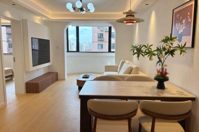 Jing'an Temple,yanping rd modern 1Br wt floor heating,high rise