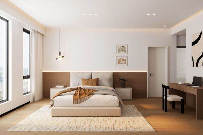 modern brand new 4brs floor heating modern furniture near century park 40K