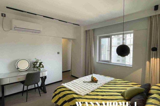 New&Modern 2Bdrs 2Baths Apt+L2/11 Jiang Su Rd+Large Balcony+Jing An Temple CBD