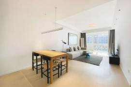 Modern decoration 2brs with floor heating and balcony in Gubei 