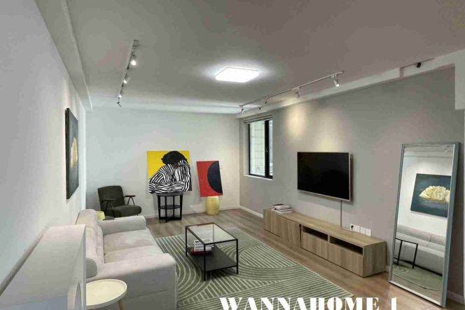 Large Closets/Spacious&Modern 2+1Bdrs 1Bath Apt/L14 Wu Ding Rd Metro Station