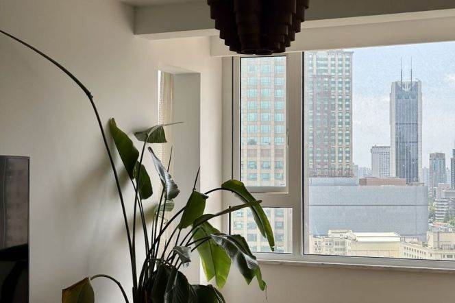 High-Floor 2BR Apartment in Jing'an