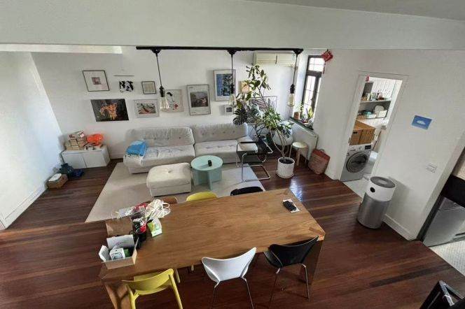 2BR Heritage Apartment near Changshu Rd Metro with Terrace