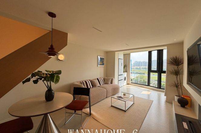 Spacious 2BR Apartment near Shanghai West Railway Station Metro with Terrace (L11/L15)