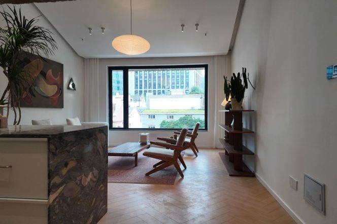 Spacious High-Ceiling 2BR Heritage Apartment near Nanjing Xi Lu with Green View (L2/L12/L13)