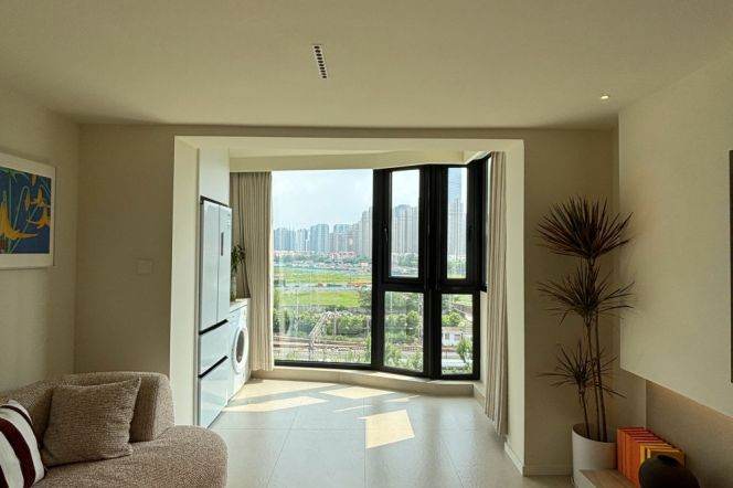 Spacious 2BR Apartment near Shanghai West Railway Station Metro with Terrace (L11/L15)