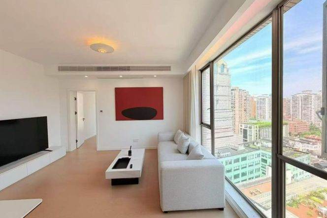 High-Floor Modern 1BR Apartment at Yunhe Garden with Floor-to-Ceiling Windows