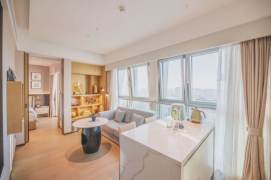 High-Floor 1BR Serviced Apartment near Xiepu Road Metro (L14)