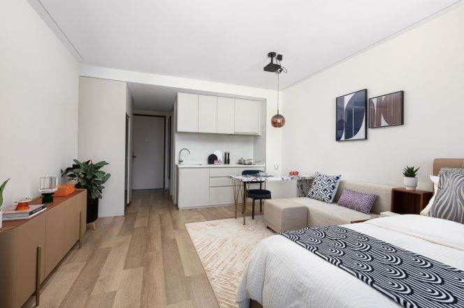 Short-Term 1BR Serviced Apartment near Zhongxing Rd Metro (L3/L4/L8)