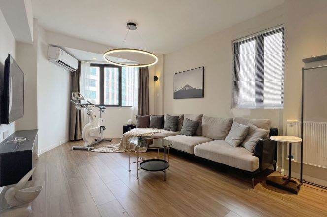 Spacious 1BR Apartment in Jing'an (L2/L12/L13)