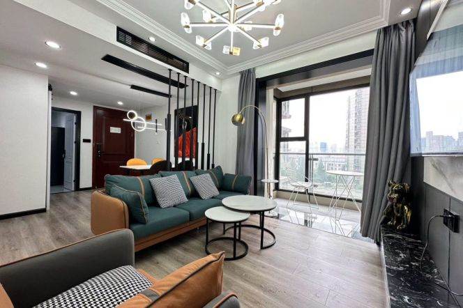 1BR Apartment near Yuanshen Sports Center Metro (L14)