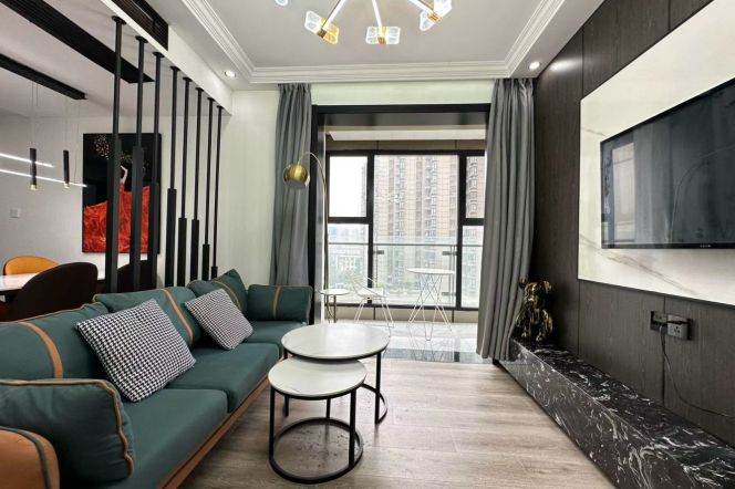 1BR Apartment near Yuanshen Sports Center Metro (L14)