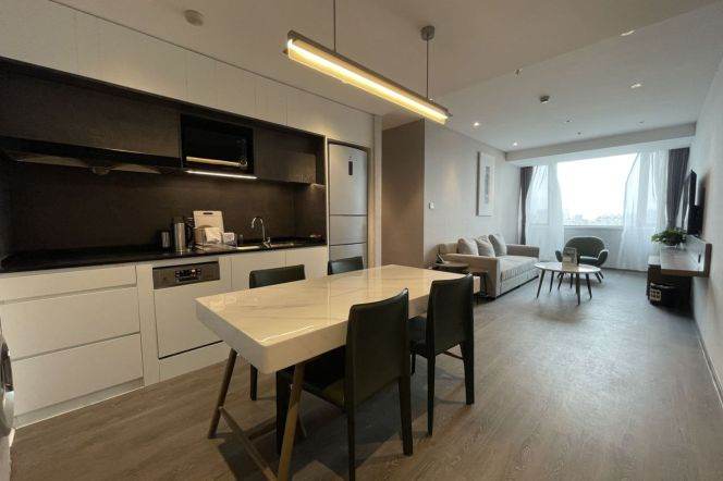 Short-Term 2BR Serviced Apartment near Luoxiu Road Metro (L15)