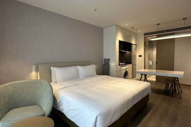 Short-Term 1BR Serviced Apartment near Luoxiu Road Metro (L15)