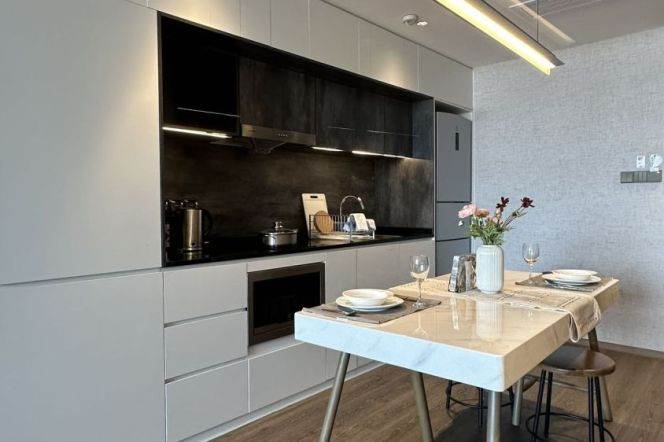 Short-Term Spacious 1BR Serviced Apartment near Luoxiu Road Metro (L15)