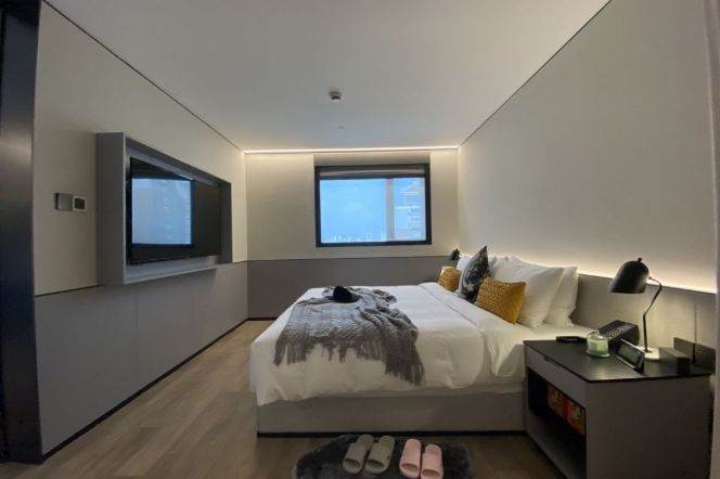 Short-Term 1BR Serviced Apartment near Shanghai Swimming Center Metro (L3/L11)