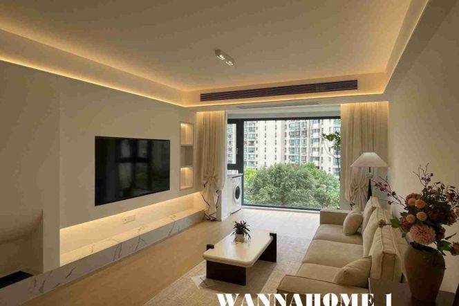 2BR Apartment near Changshou Rd Metro with Floor-to-Ceiling Windows (L3/L4/L7)
