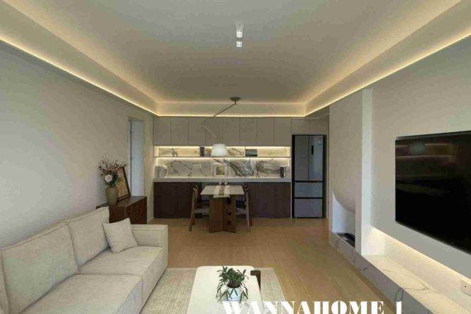 2BR Apartment near Changshou Rd Metro with Floor-to-Ceiling Windows (L3/L4/L7)