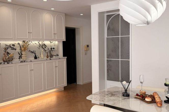 Spacious 2BR Apartment near Nanpu Bridge Metro with Floor-to-Ceiling Windows (L4/L9)