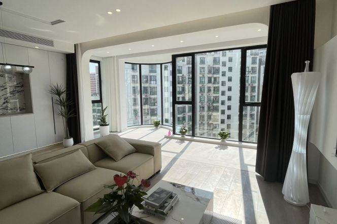 4BR Apartment near Longde Rd Metro with Floor-to-Ceiling Windows (L11/L13)