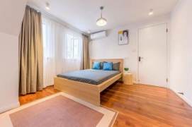 High-Ceiling 1BR Heritage Apartment in Jing'an with Outstanding View