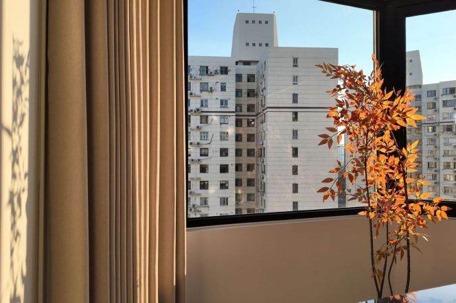 High-Floor 2BR Apartment near Changshou Rd Metro (L7/L13)