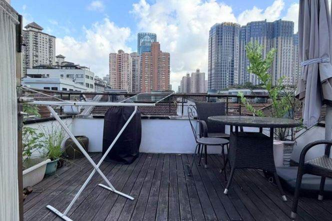 1BR Heritage Apartment near Dapuqiao Metro with Terrace (L9)