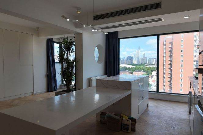 3BR Apartment in Old Xuhui with Floor-to-Ceiling Windows
