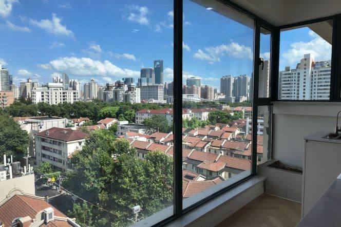 3BR Apartment in Old Xuhui with Floor-to-Ceiling Windows