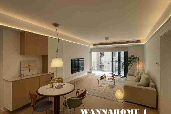 2BR Apartment near Jiangning Rd Metro with Floor-to-Ceiling Windows (L13)