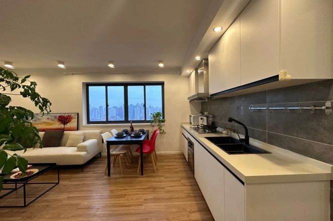 High-Floor Spacious 1BR Apartment in Jing'an (L2/L11)