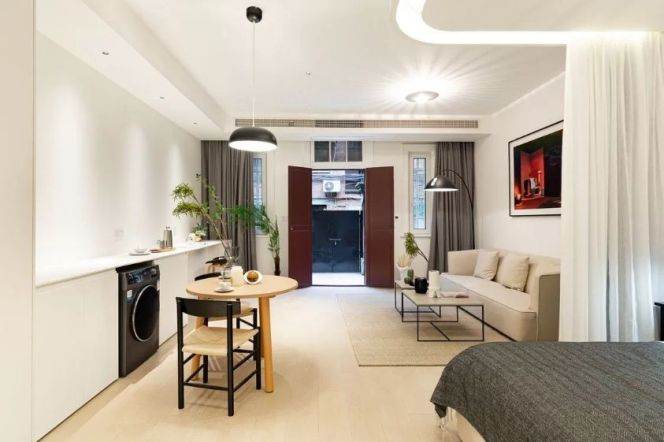 1BR Lane House at Jing'an Villa with Terrace (L2/L12/L13)