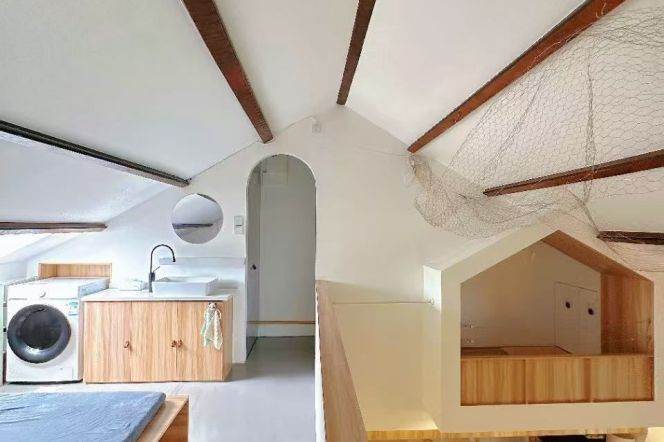 Short-Term High-Ceiling 1BR Heritage Apartment in Old Xuhui with Green View