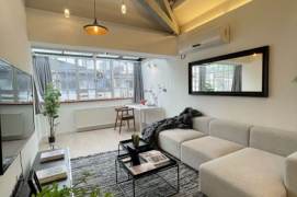 High-Ceiling 2BR Apartment in Jing'an (L2/L12/L13)