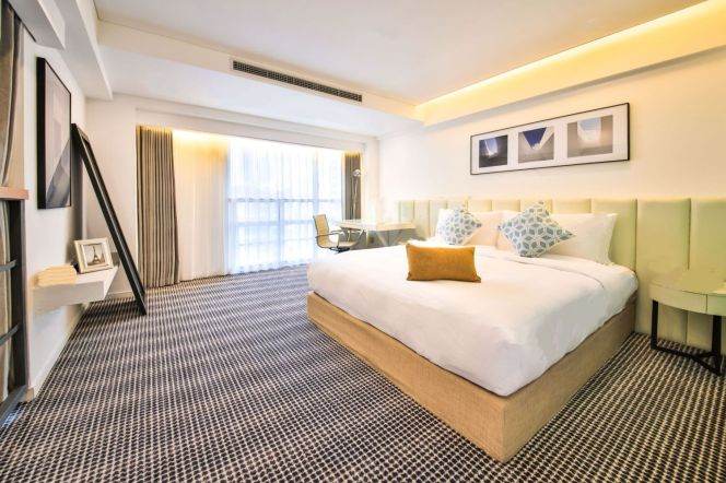 Spacious 1BR Serviced Apartment near Xinzha Rd Metro (L1/L8/L12)