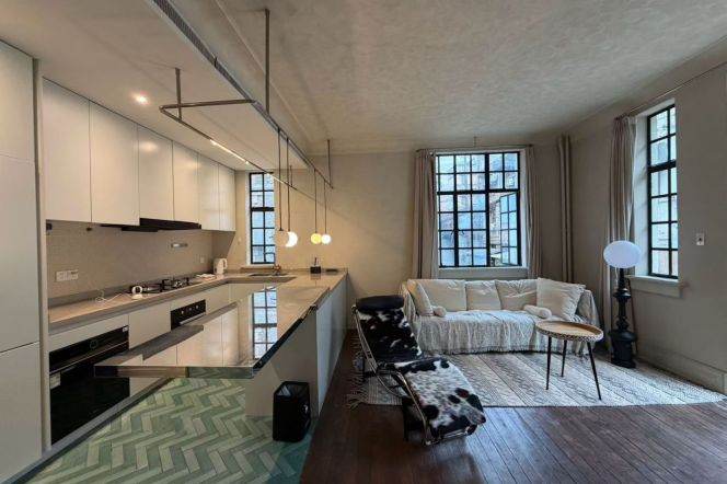 Spacious 1BR Apartment in Jing'an with Terrace (L2/L12/L13)