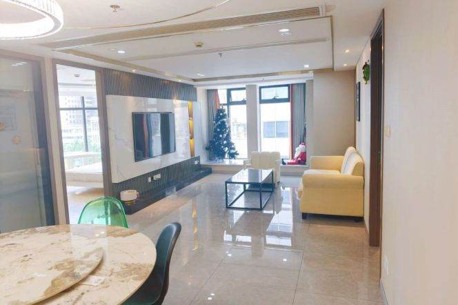 3BR Apartment in Old Xuhui with Floor-to-Ceiling Windows