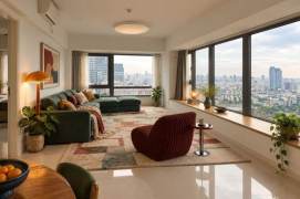 4BR Apartment near Zhenru Metro with Floor-to-Ceiling Windows (L11/L14)