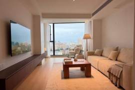 High-Floor Spacious 2BR Apartment near Xincun Rd Metro with Floor-to-Ceiling Windows