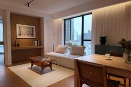 Spacious 2BR Apartment in Jing'an with Floor-to-Ceiling Windows
