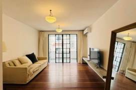 High-Ceiling 2BR Heritage Apartment in Jing'an with Green View