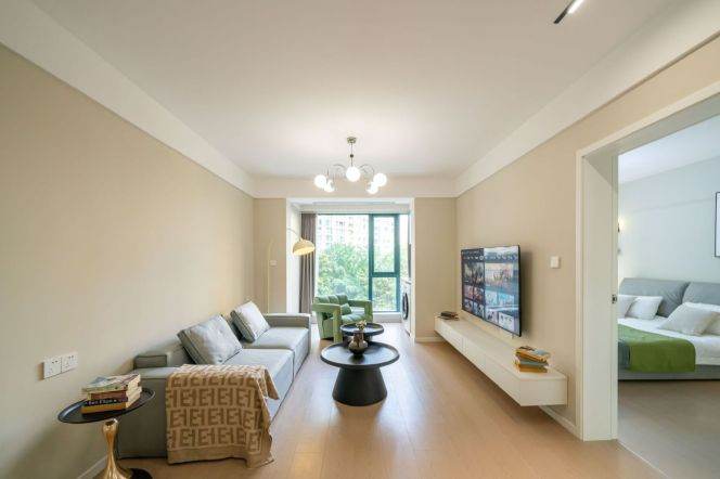 1BR Apartment near Zhongshan Park with Floor-to-Ceiling Windows (L2/L3/L4)