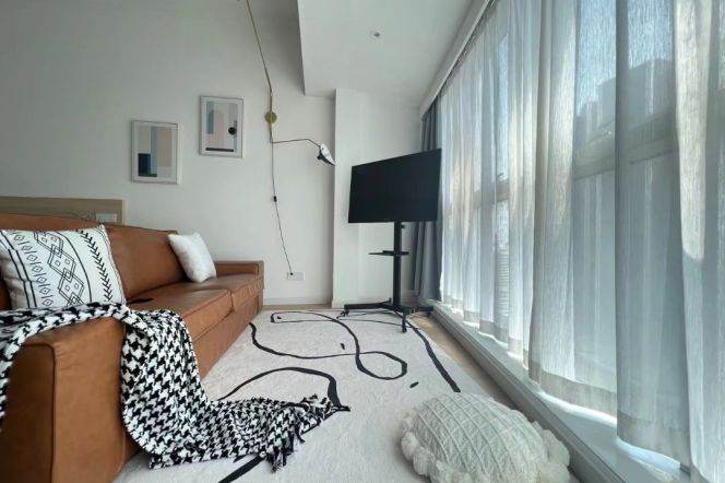 High-Floor 1BR Apartment near Shanghai Jiao Tong University