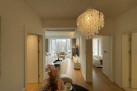 High-Floor 2BR Apartment near West Yan'An Rd Metro with Floor-to-Ceiling Windows