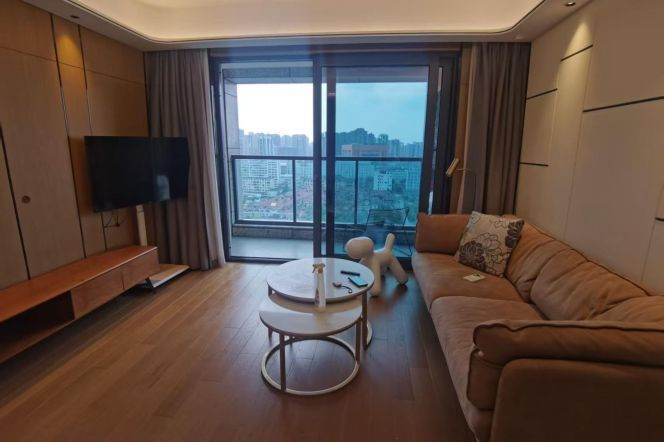 High-Floor 2BR Apartment near Tiantong Rd Metro (L10/L12)