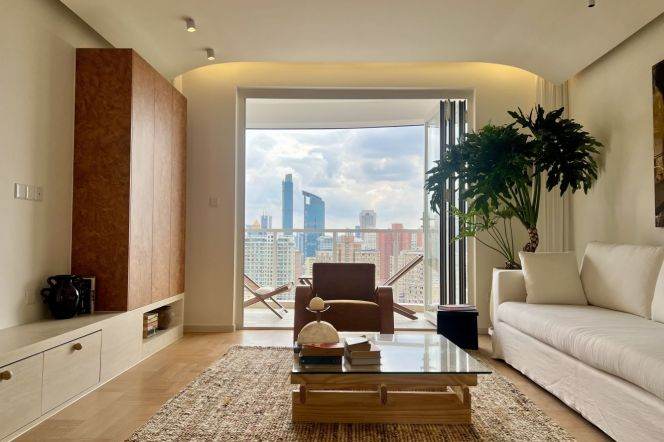 High-Floor 3BR Apartment in Jing'an with Floor-to-Ceiling Windows (L7/L13)